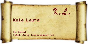 Kele Laura névjegykártya