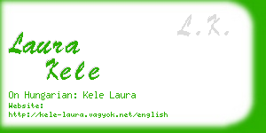 laura kele business card